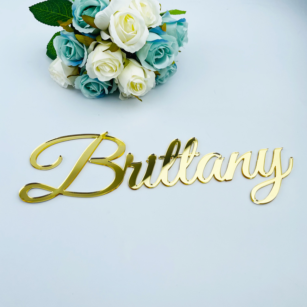 Baby Nursery Name Sign - Personalized Name Sign Adhesive Nursery Wall