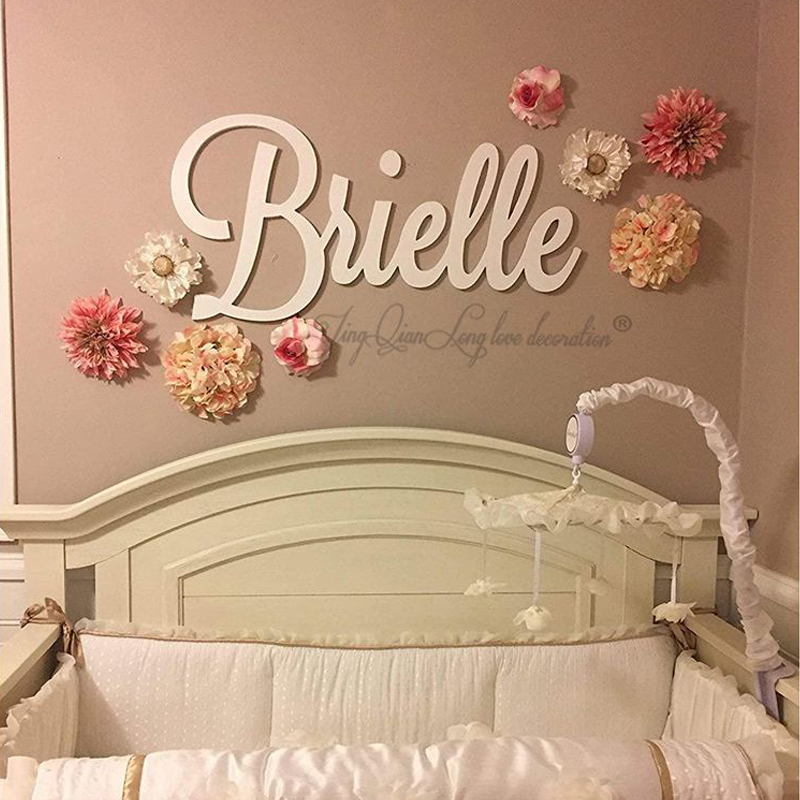 Baby Nursery Name Sign - Name Sign, Custom Wooden Name Sign,