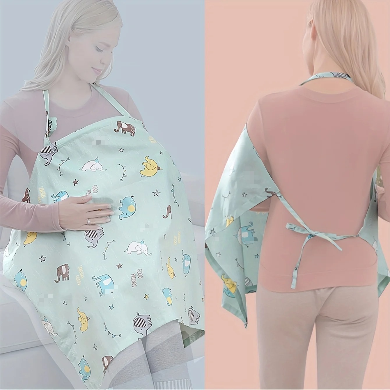 Nursing Cover Breastfeeding - Lightweight Breathable Maternity Nursing Cover Scarf