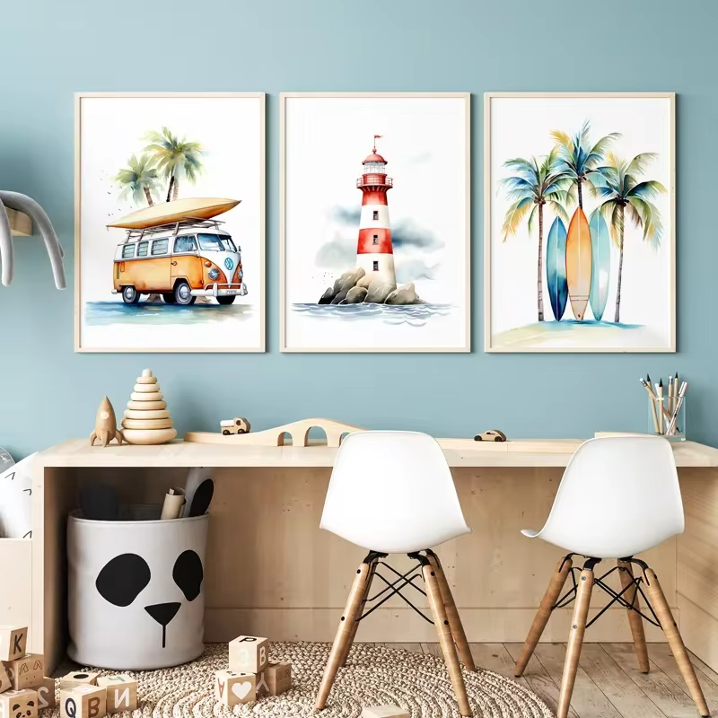 Surf Ocean Themed Nursery Beac - Baby Nursery Ocean Theme ulasan dan harga