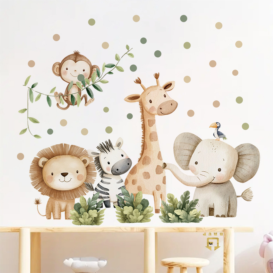 Boho Forest Animals Wall Stick - Baby Nursery Needs ulasan dan harga