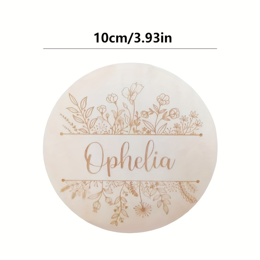 Personalized Floral Engraved N - Baby Nursery Name Sign ulasan dan harga