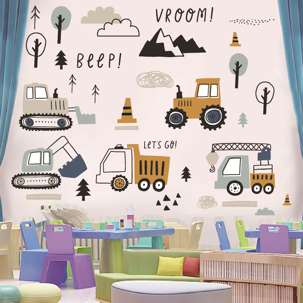 Cartoon Excavator Engineering  - Baby Nursery Needs ulasan dan harga