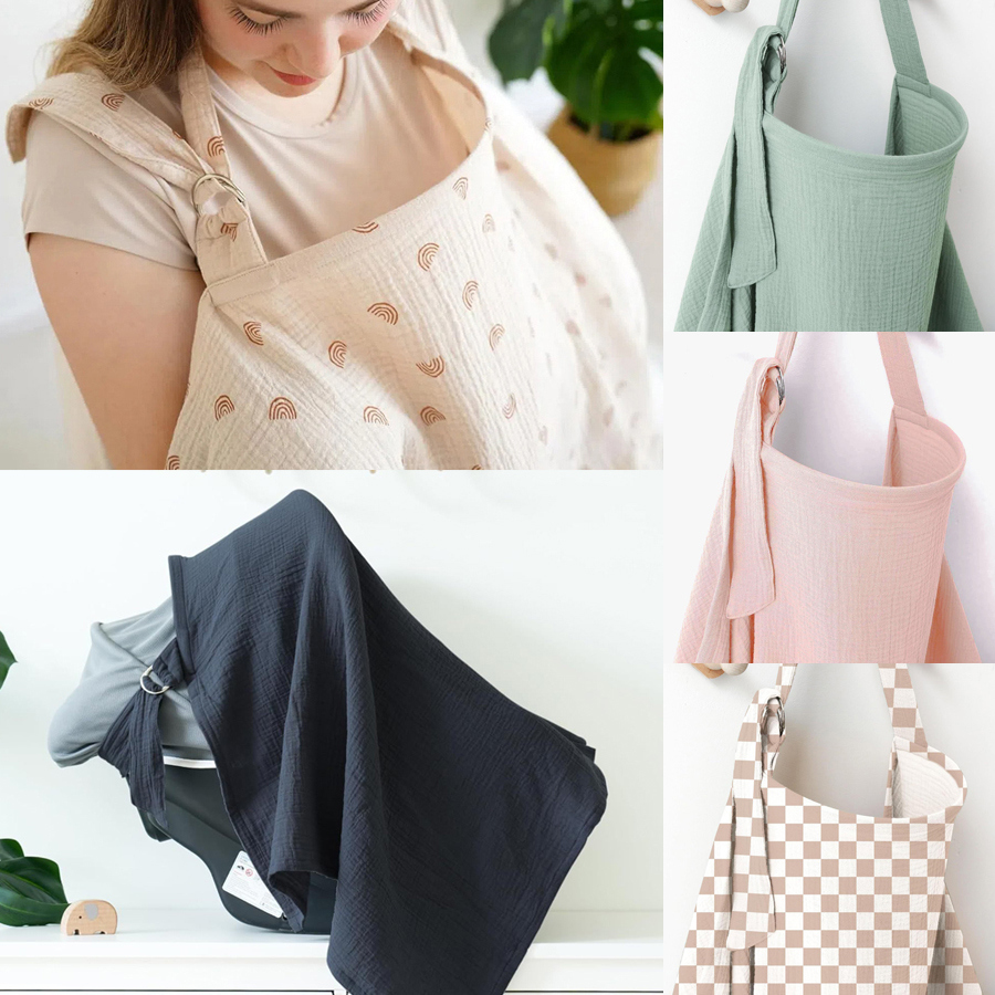 Muslin Breastfeeding Cover Por - Nursing Cover Breastfeeding ulasan dan harga