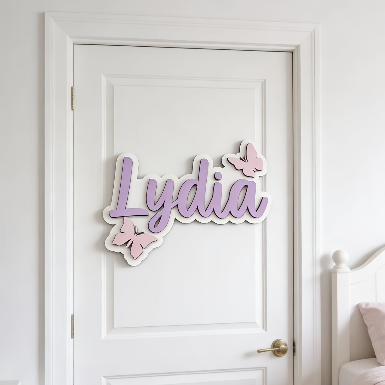 Personalized Blue & Pink Butte - Baby Nursery Name Sign ulasan dan harga