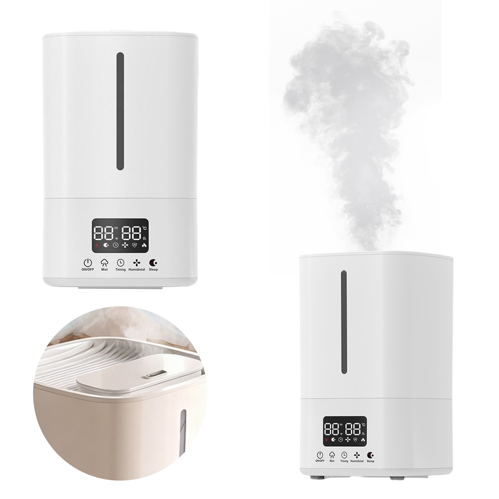 5L Smart Humidifier W/ Air Pur - Baby Nursery Air Purifier ulasan dan harga