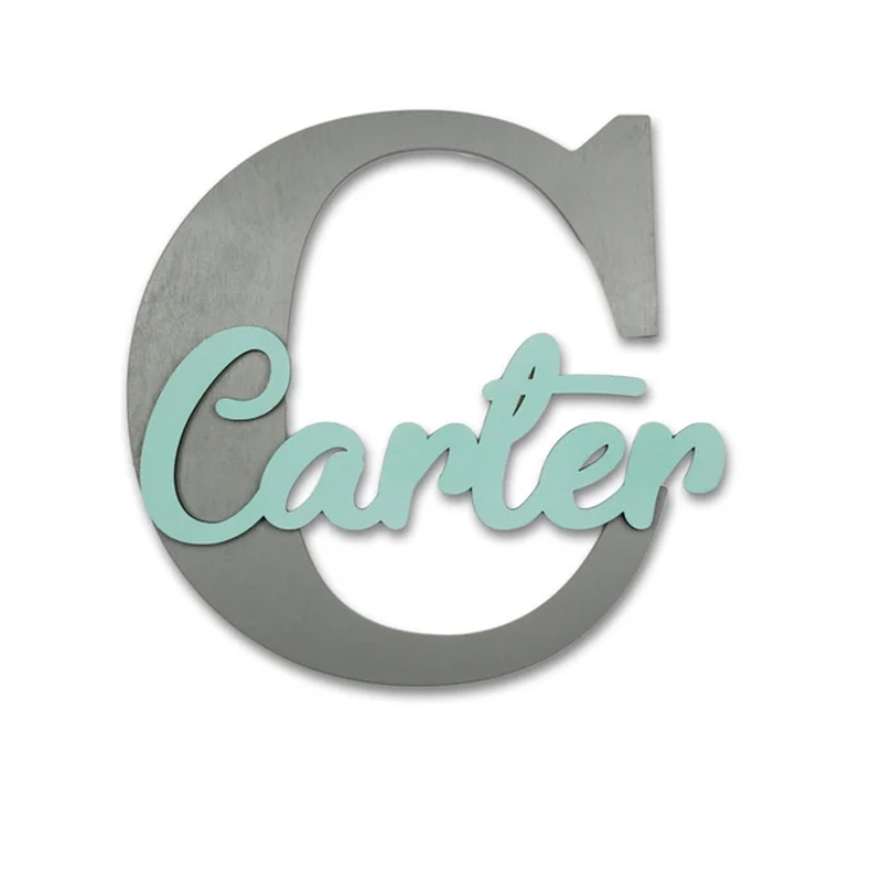 Wooden Letters, Baby Nursery W - Baby Nursery Name Sign ulasan dan harga