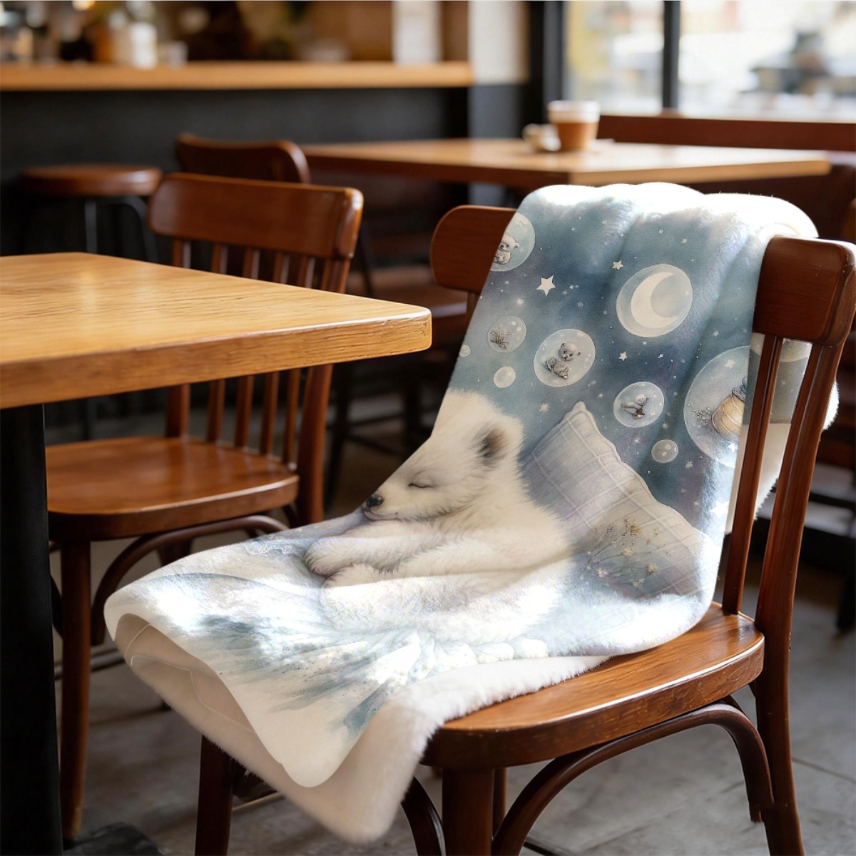 Cozy Polar Bear Nursery Throw  - Baby Nursery Bedding Sets ulasan dan harga