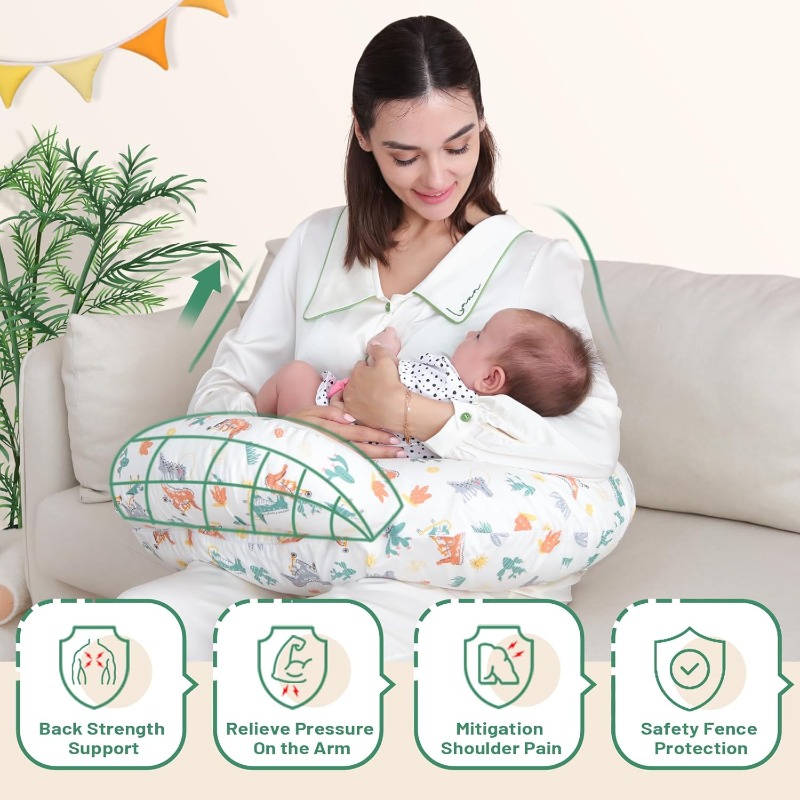Nursing Pillow with Animal Pri - Nursing Cover Breastfeeding ulasan dan harga