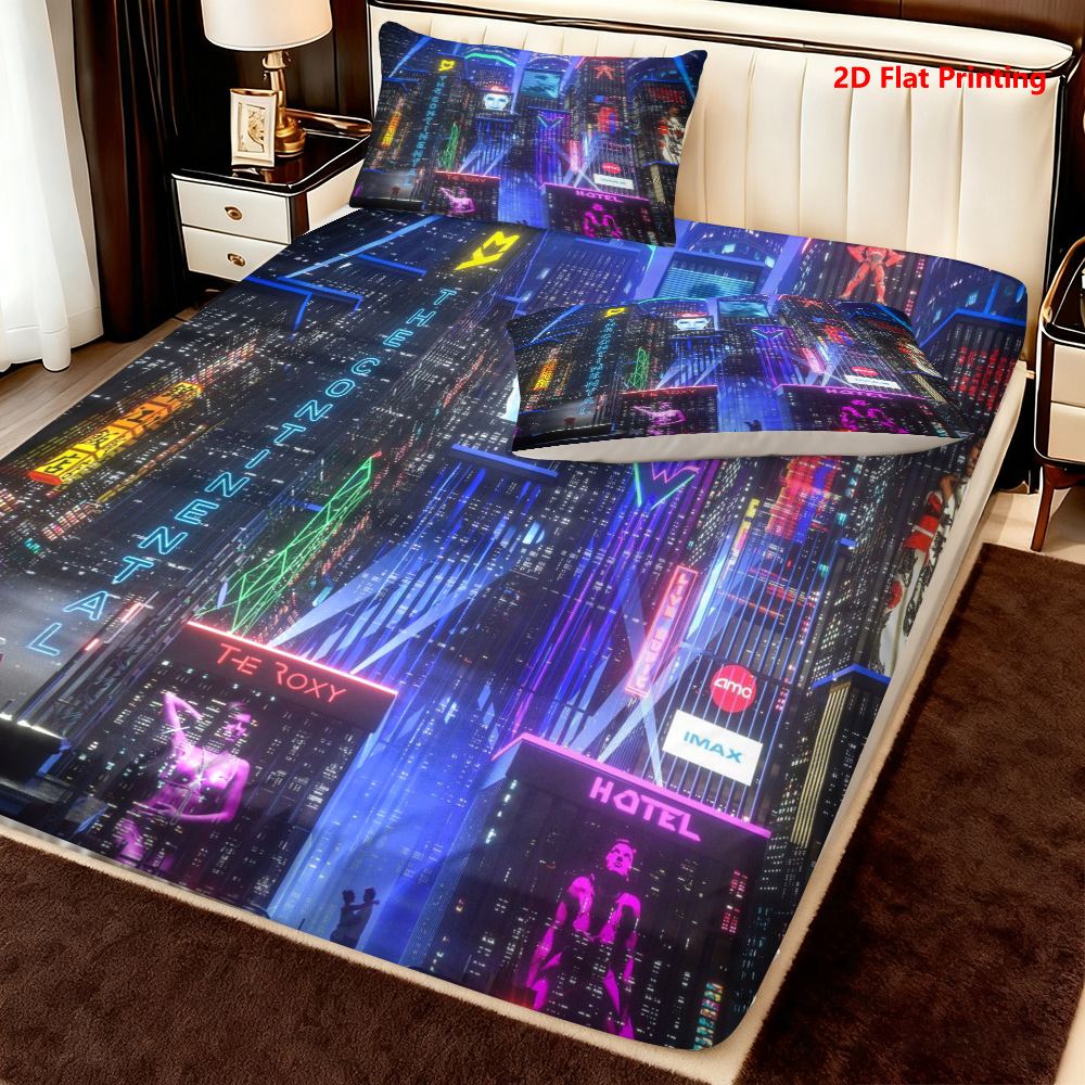 3-Piece Set of Urban Landscape - Baby Nursery Bedding Sets ulasan dan harga