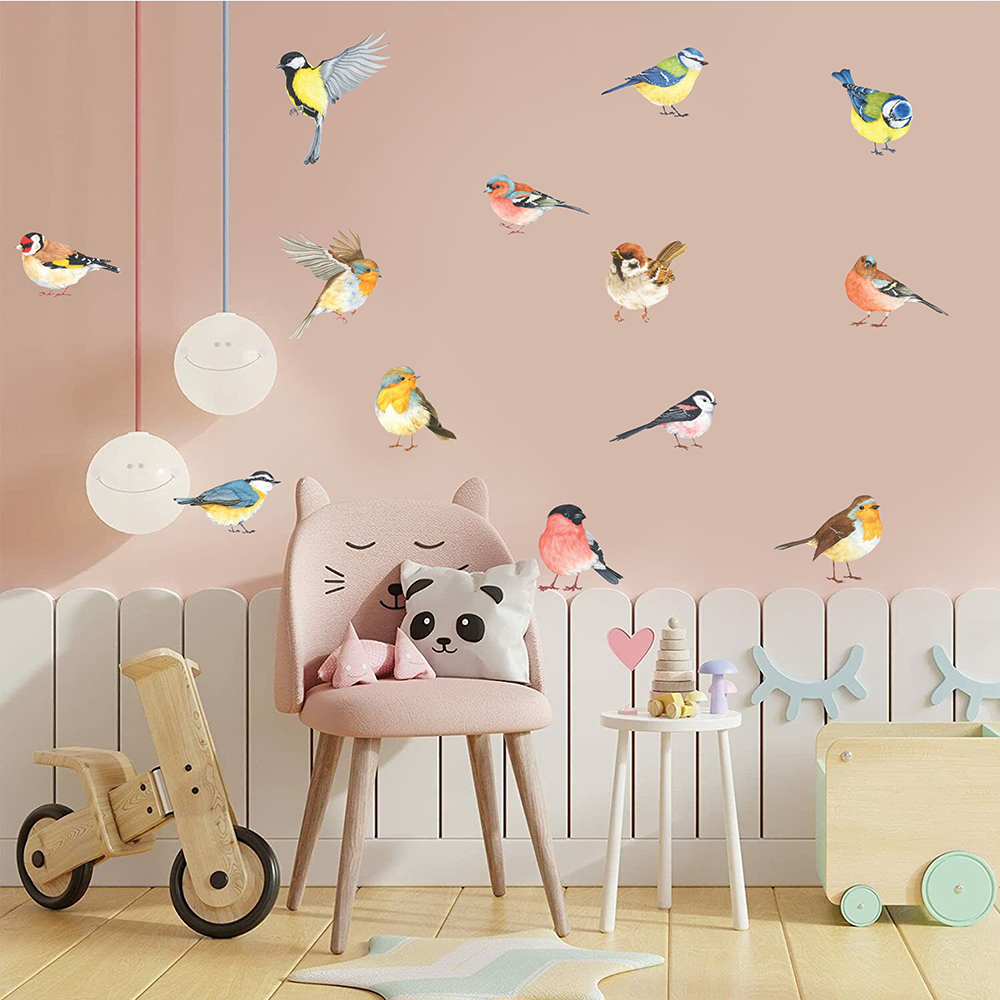 13pcs Little Birds Wall Sticke - Baby Nursery Needs ulasan dan harga