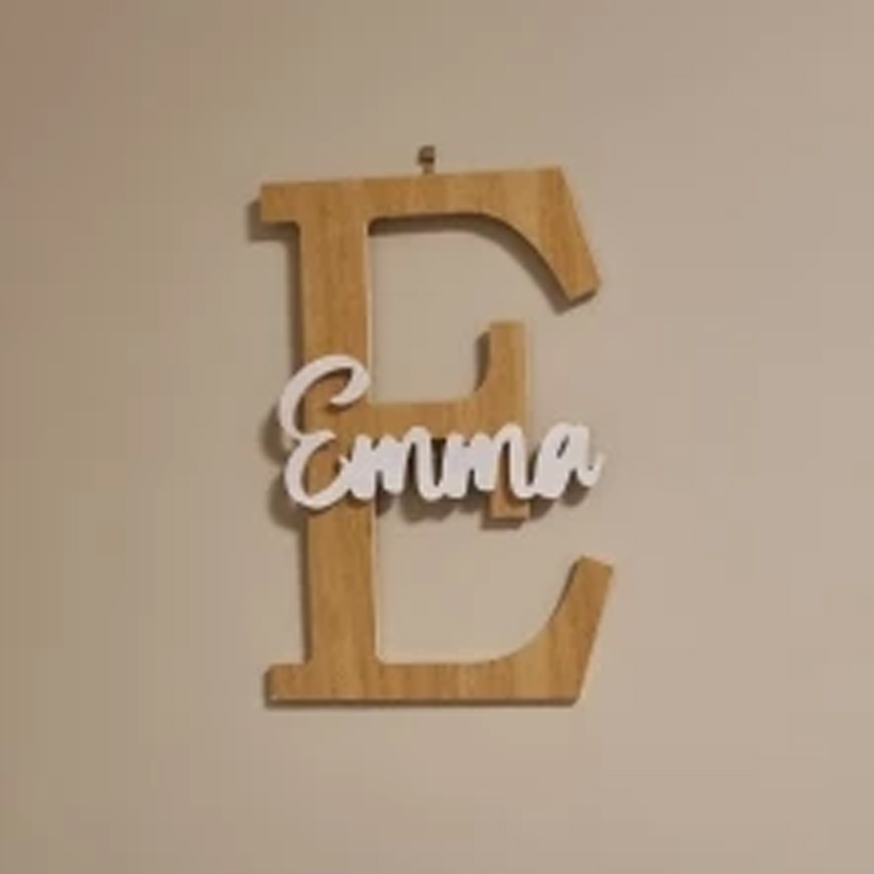 Custom Wooden Name Sign  Baby  - Baby Nursery Name Sign ulasan dan harga