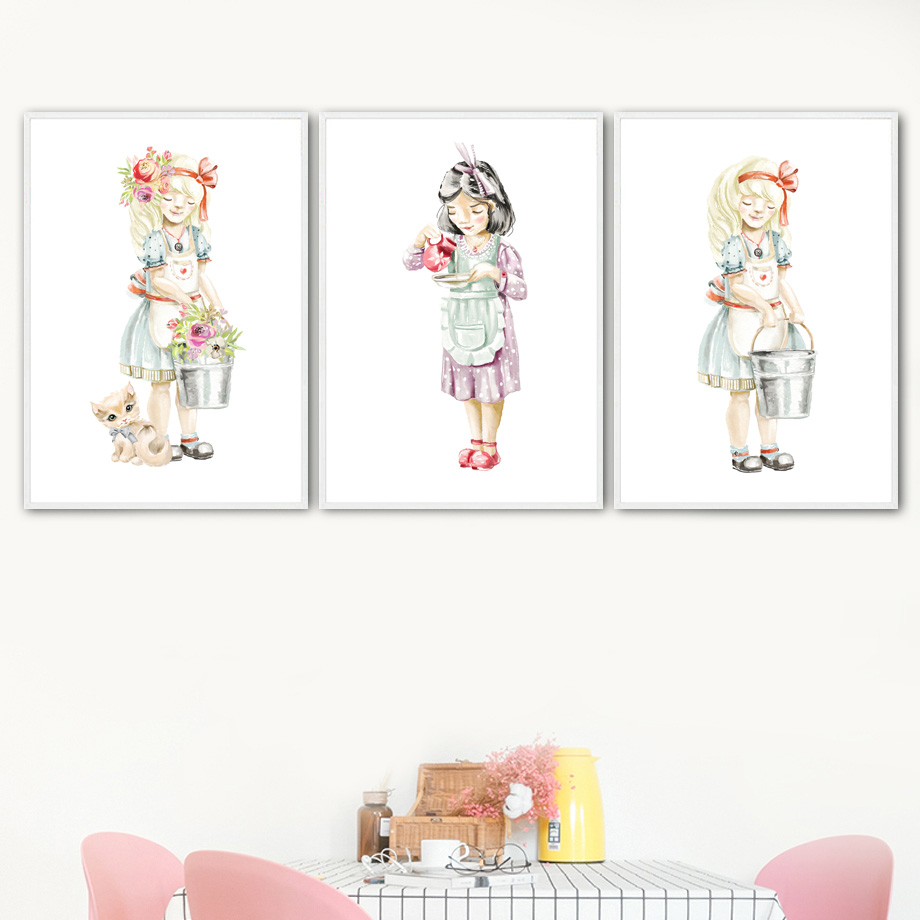 Cute Baby Girl Flower Cat Chic - Baby Nursery Mirror ulasan dan harga