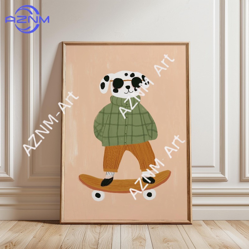 1PC Funny Animal Skateboarding - Baby Nursery Needs ulasan dan harga