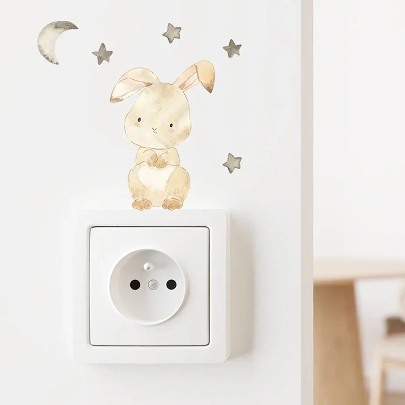6pcs/set Cartoon Animals Wall  - Baby Nursery Water ulasan dan harga