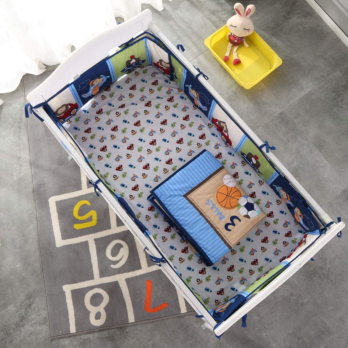 7Piece Crib Bedding Set Infant - Baby Nursery Bedding Sets ulasan dan harga