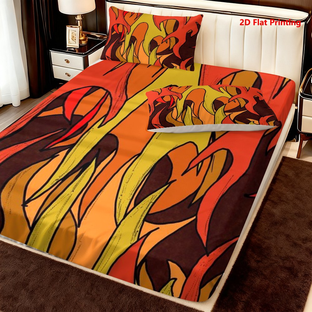 Flame-Themed Bed Sheets Full S - Baby Nursery Bedding Sets ulasan dan harga