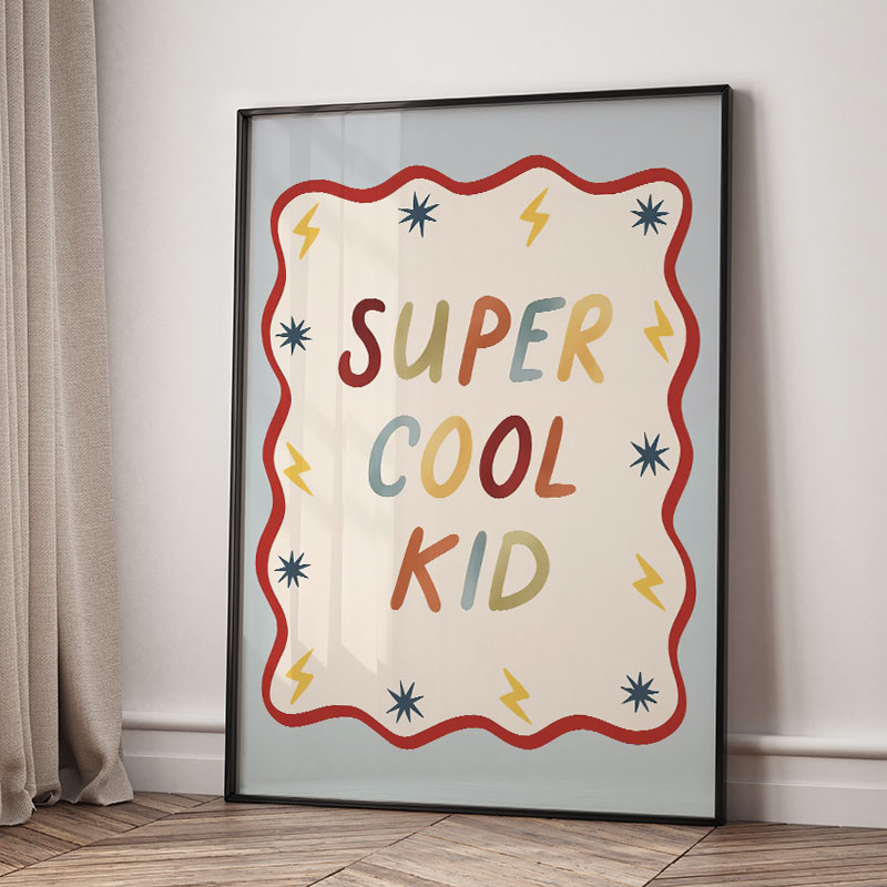 Funny Cartoon Super Cool Kid N - Baby Nursery Needs ulasan dan harga