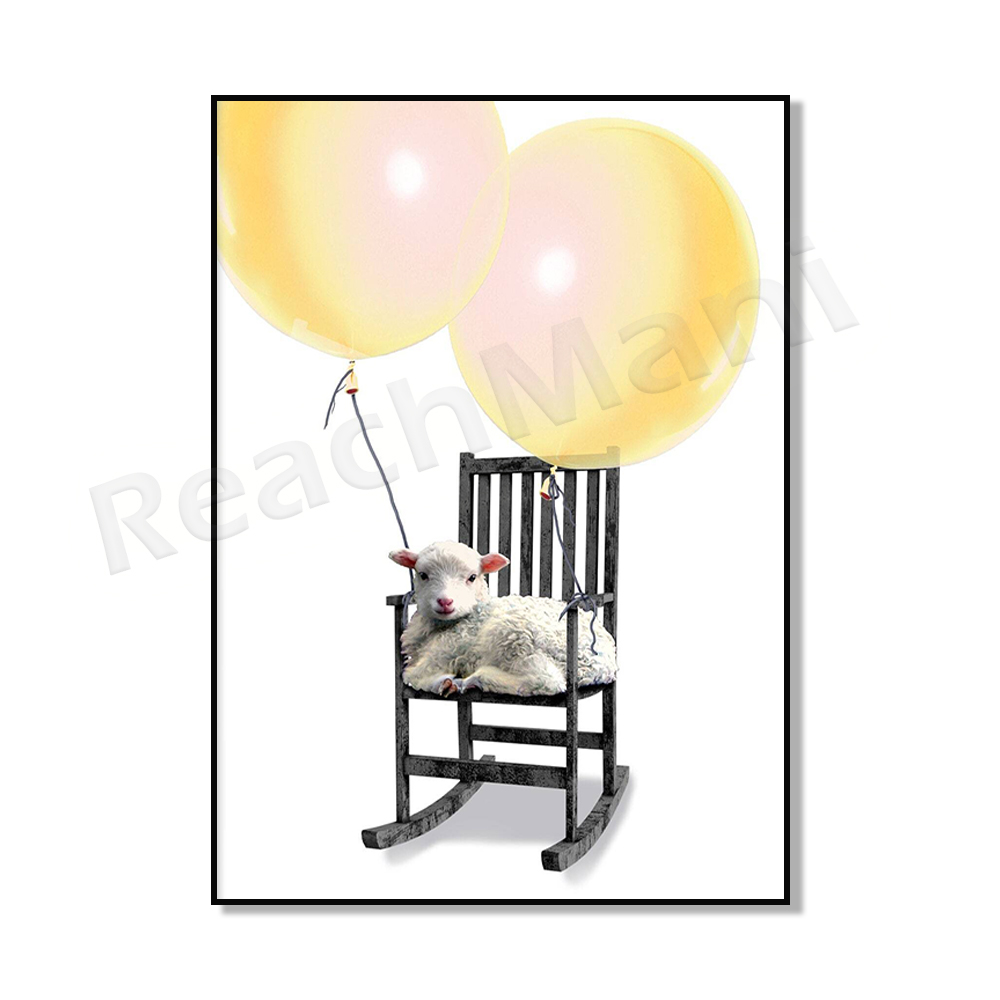 Baby Farm Animal Prints, Deer  - Baby Nursery Mirror ulasan dan harga